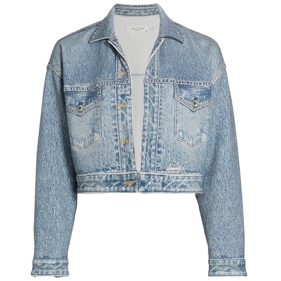 Rag and Bone Miramar Printed denim jacket NEW - Picture 4 of 8